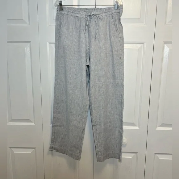 Talbots Light Gray Wide Leg Pants size 14P - Picture 2 of 4